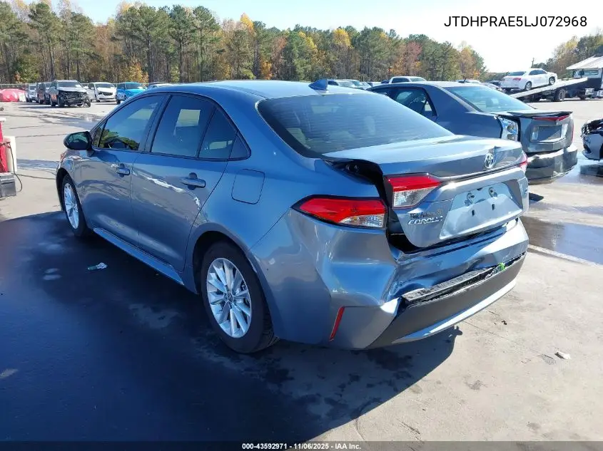 JTDHPRAE5LJ072968 2020 Toyota Corolla Le