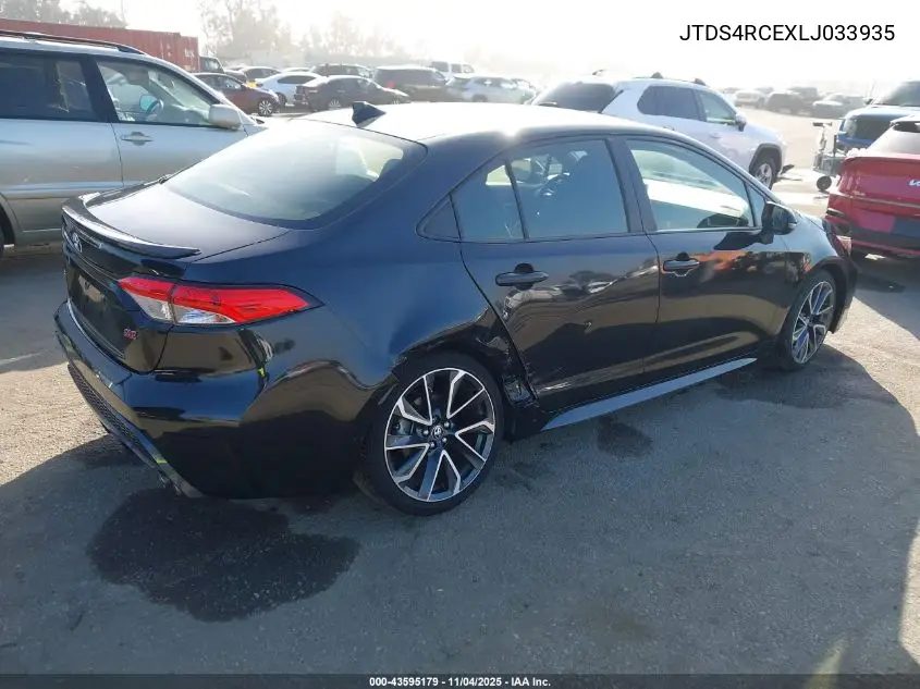 JTDS4RCEXLJ033935 2020 Toyota Corolla Se