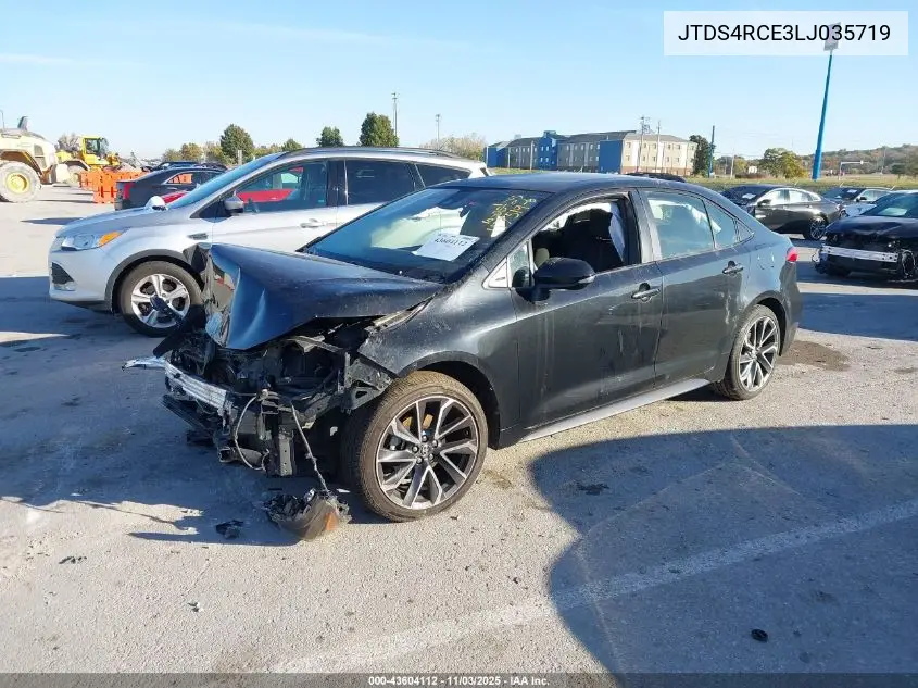 JTDS4RCE3LJ035719 2020 Toyota Corolla Se