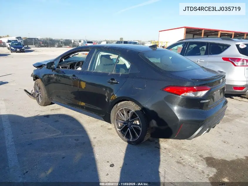 JTDS4RCE3LJ035719 2020 Toyota Corolla Se