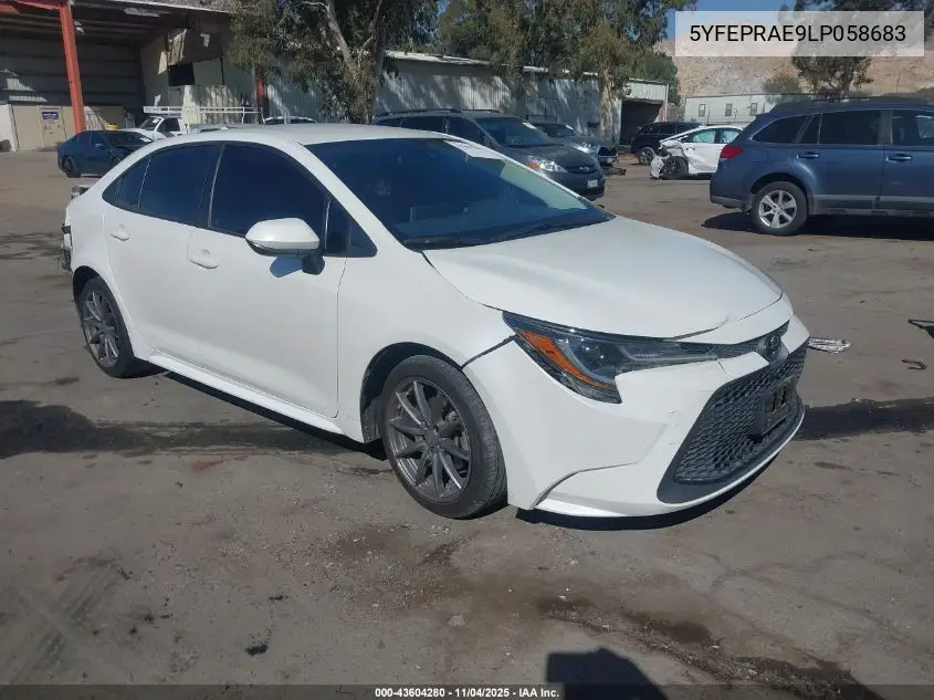 5YFEPRAE9LP058683 2020 Toyota Corolla Le
