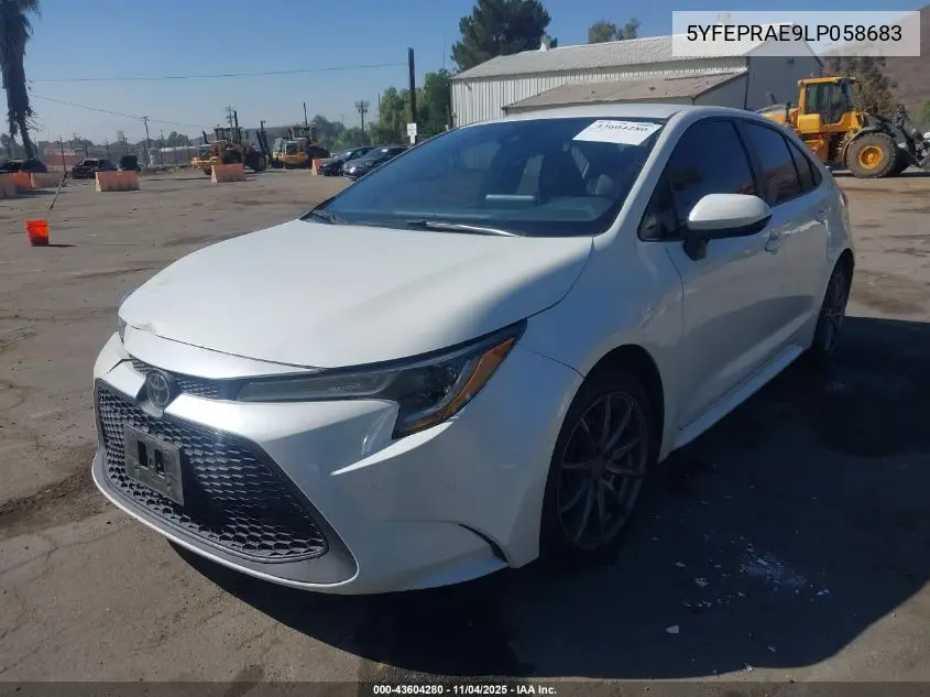 5YFEPRAE9LP058683 2020 Toyota Corolla Le