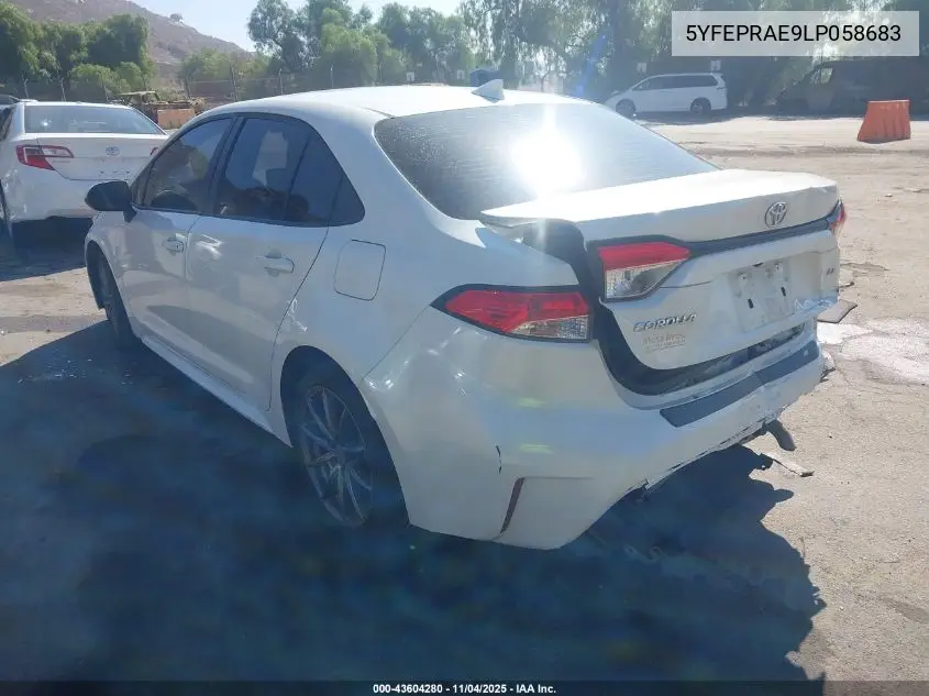 5YFEPRAE9LP058683 2020 Toyota Corolla Le