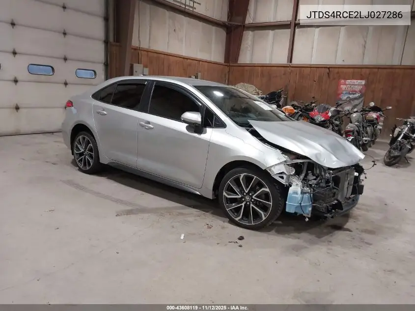 JTDS4RCE2LJ027286 2020 Toyota Corolla Se