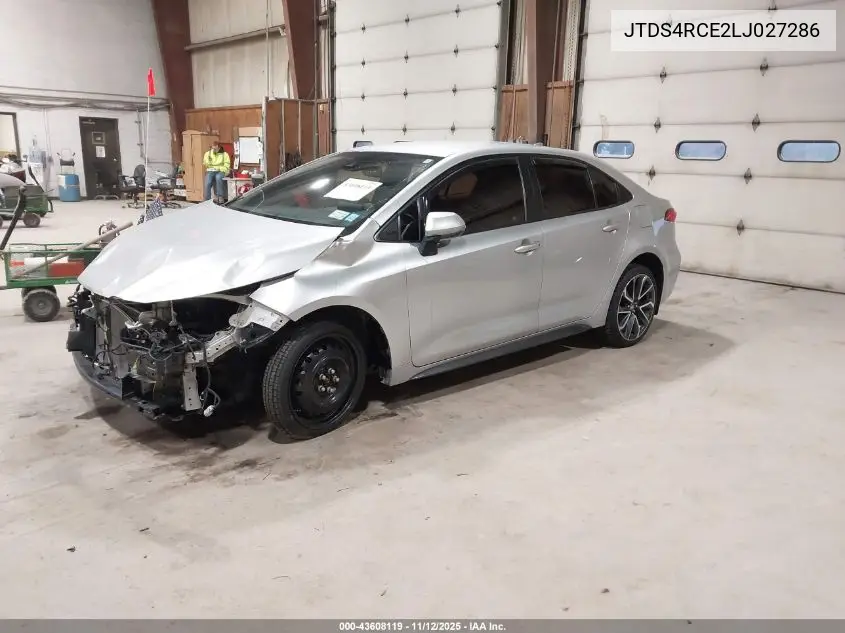 JTDS4RCE2LJ027286 2020 Toyota Corolla Se