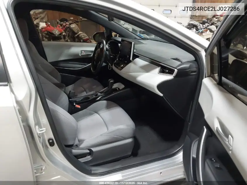 JTDS4RCE2LJ027286 2020 Toyota Corolla Se