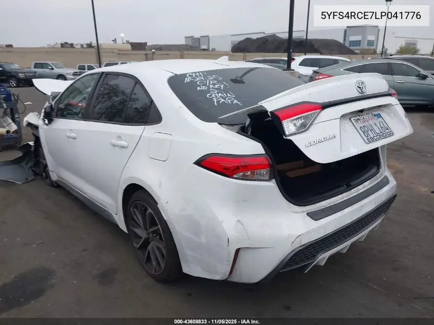 5YFS4RCE7LP041776 2020 Toyota Corolla Se