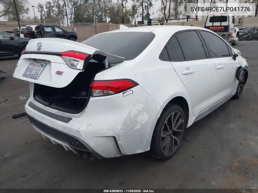 5YFS4RCE7LP041776 2020 Toyota Corolla Se