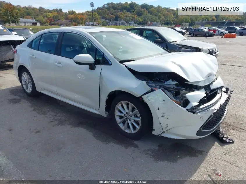 5YFFPRAE1LP125703 2020 Toyota Corolla Xle