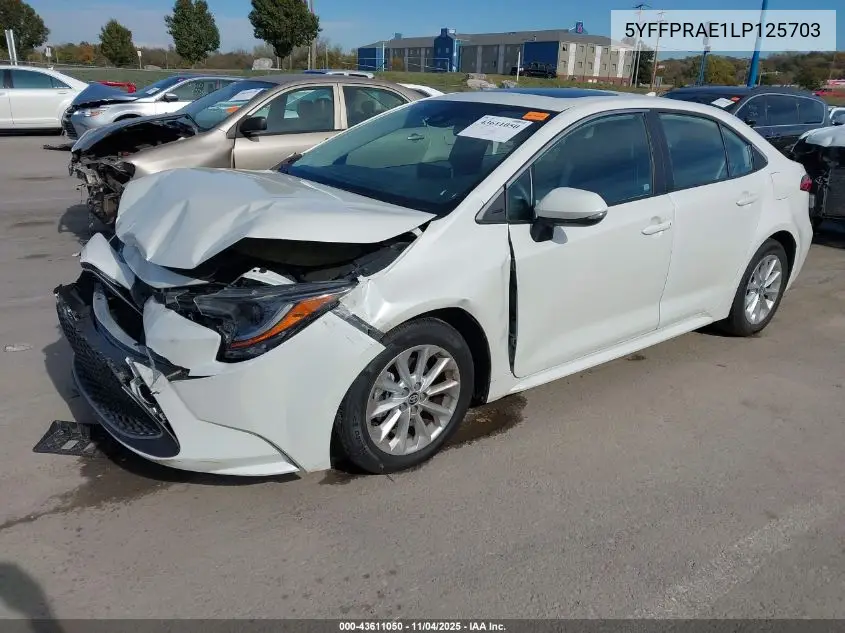 5YFFPRAE1LP125703 2020 Toyota Corolla Xle