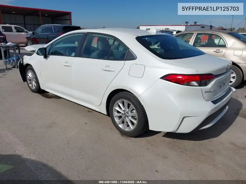 5YFFPRAE1LP125703 2020 Toyota Corolla Xle