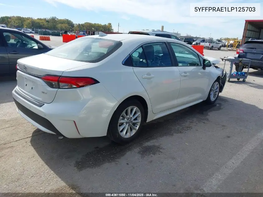 5YFFPRAE1LP125703 2020 Toyota Corolla Xle