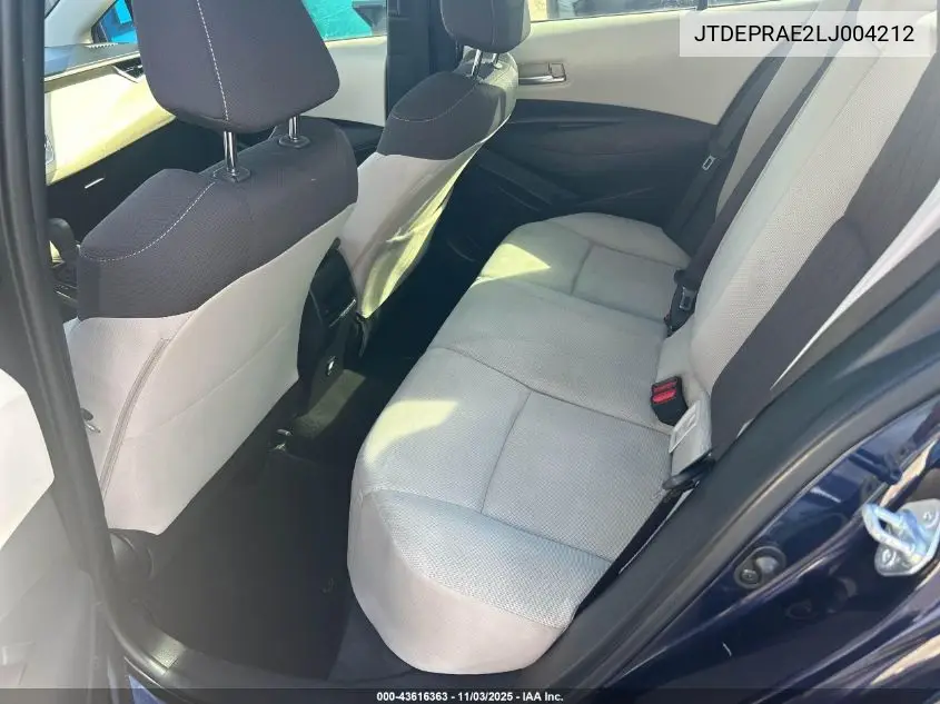 JTDEPRAE2LJ004212 2020 Toyota Corolla Le