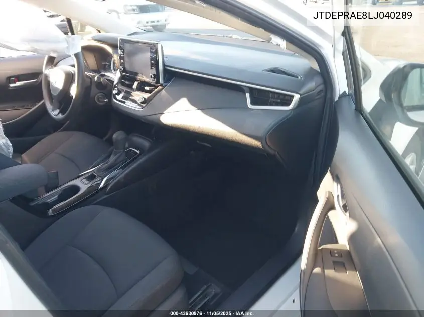 JTDEPRAE8LJ040289 2020 Toyota Corolla Le