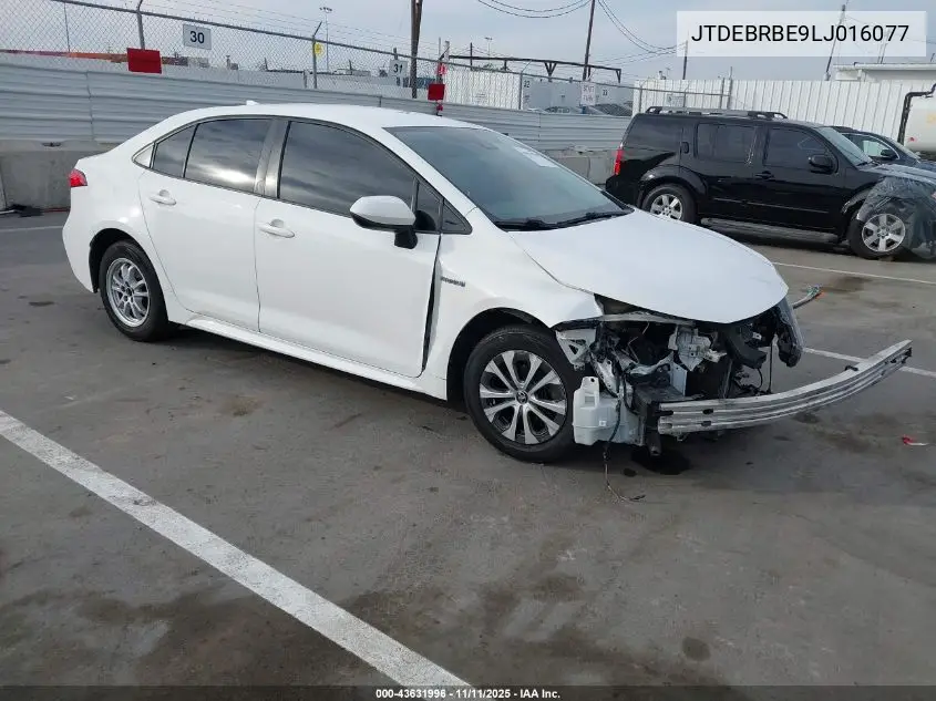 JTDEBRBE9LJ016077 2020 Toyota Corolla Hybrid Le