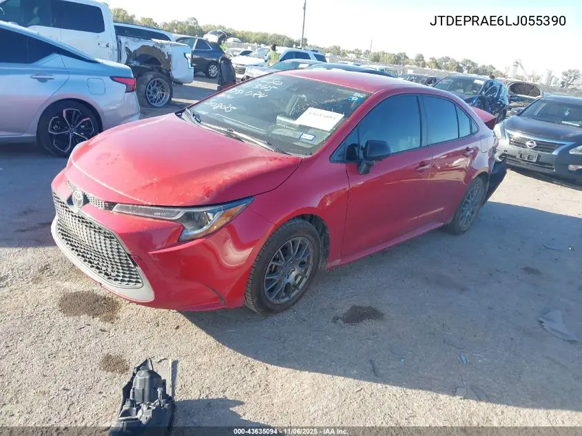 JTDEPRAE6LJ055390 2020 Toyota Corolla Le