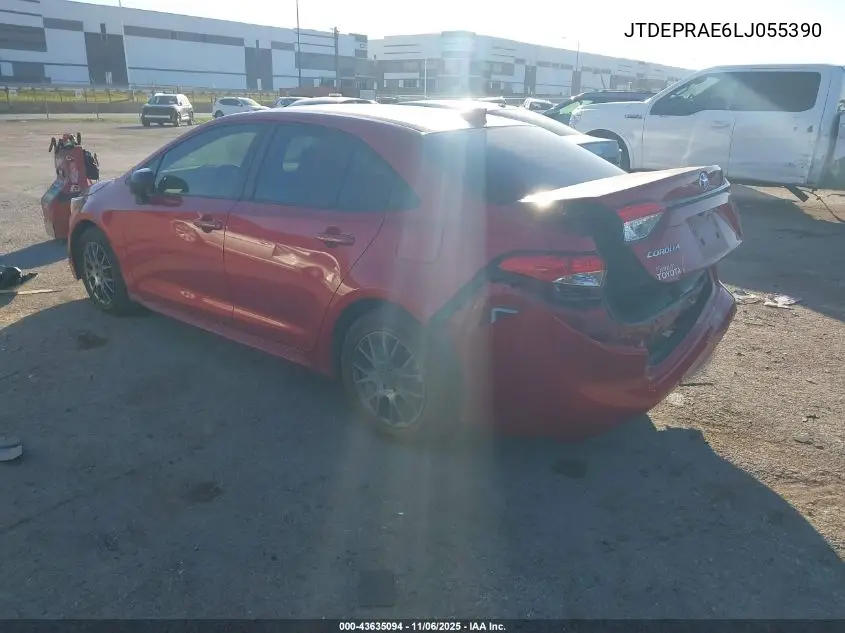 JTDEPRAE6LJ055390 2020 Toyota Corolla Le