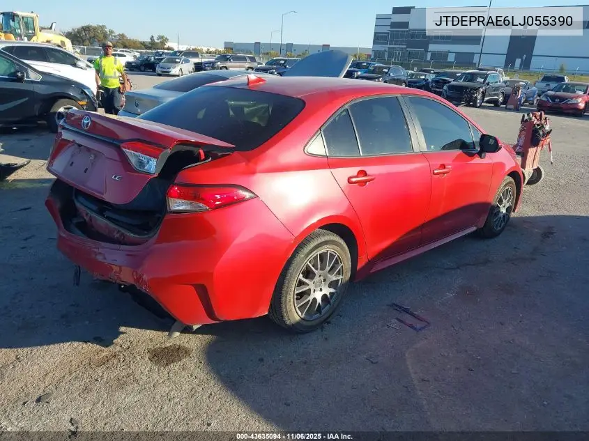 JTDEPRAE6LJ055390 2020 Toyota Corolla Le