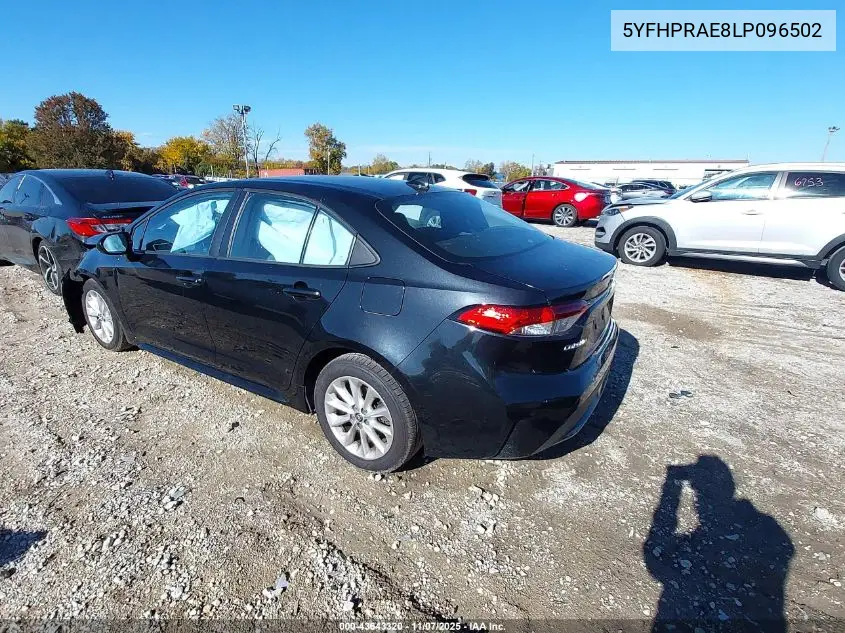 5YFHPRAE8LP096502 2020 Toyota Corolla Le
