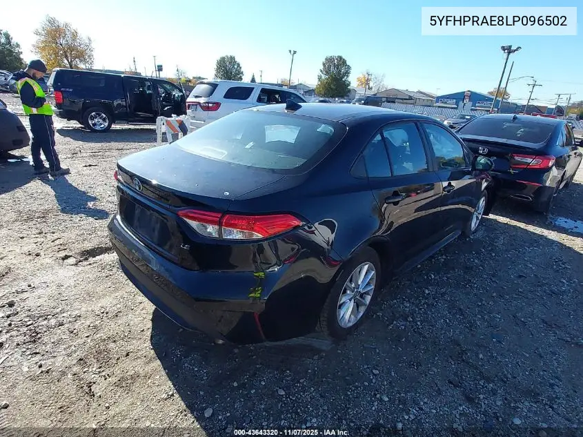 5YFHPRAE8LP096502 2020 Toyota Corolla Le