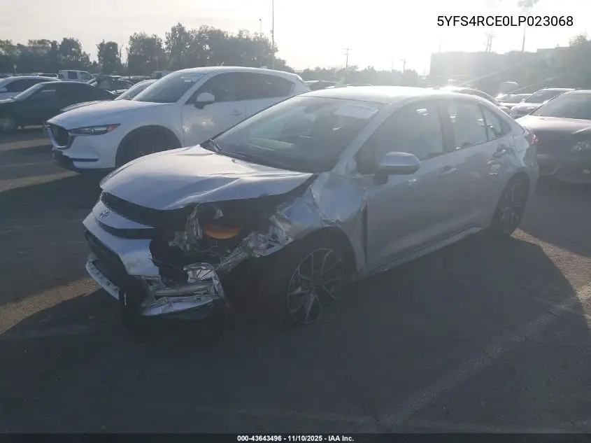 5YFS4RCE0LP023068 2020 Toyota Corolla Se