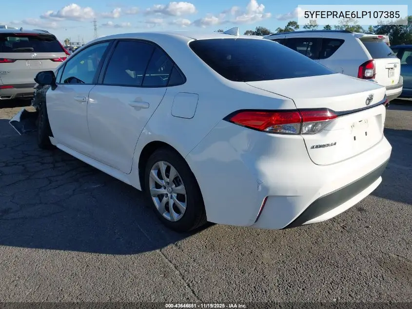 5YFEPRAE6LP107385 2020 Toyota Corolla Le