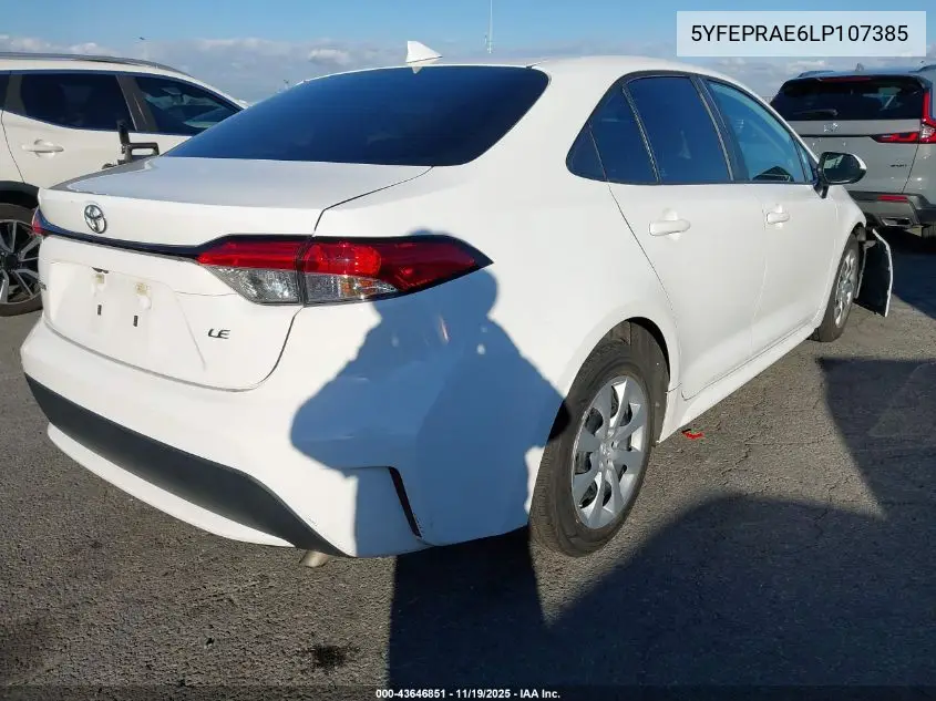 5YFEPRAE6LP107385 2020 Toyota Corolla Le