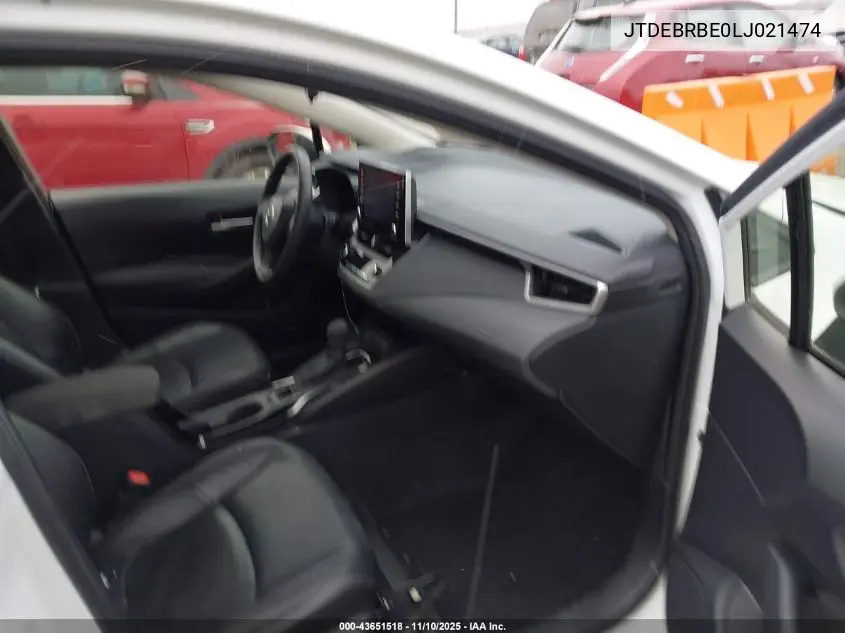 JTDEBRBE0LJ021474 2020 Toyota Corolla Hybrid Le