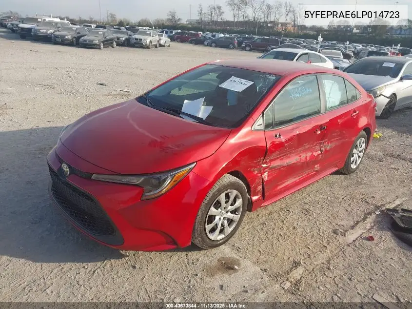 5YFEPRAE6LP014723 2020 Toyota Corolla Le