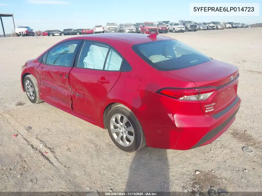 5YFEPRAE6LP014723 2020 Toyota Corolla Le