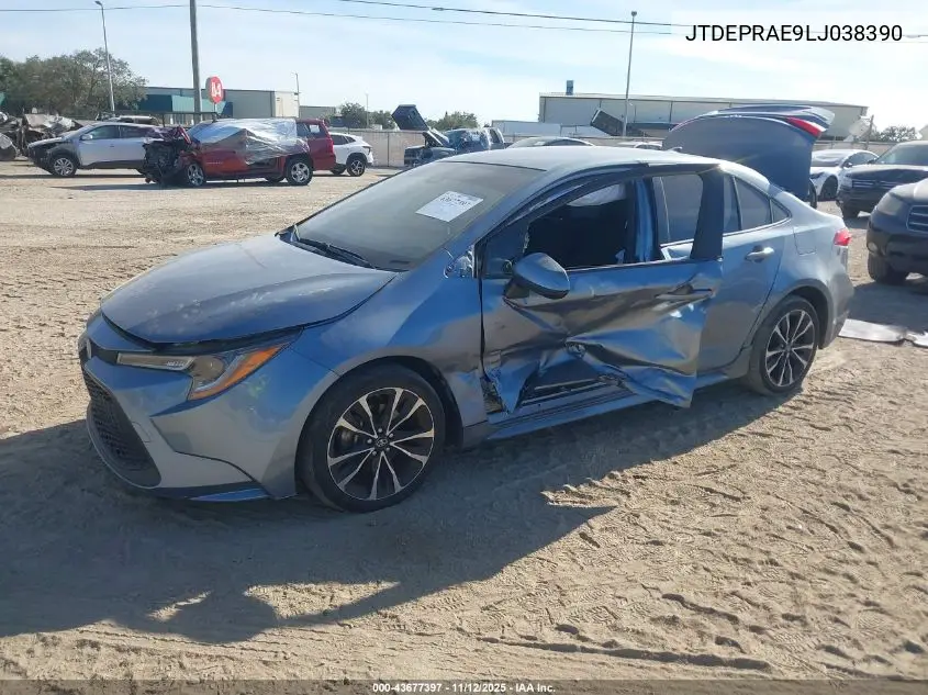 JTDEPRAE9LJ038390 2020 Toyota Corolla Le