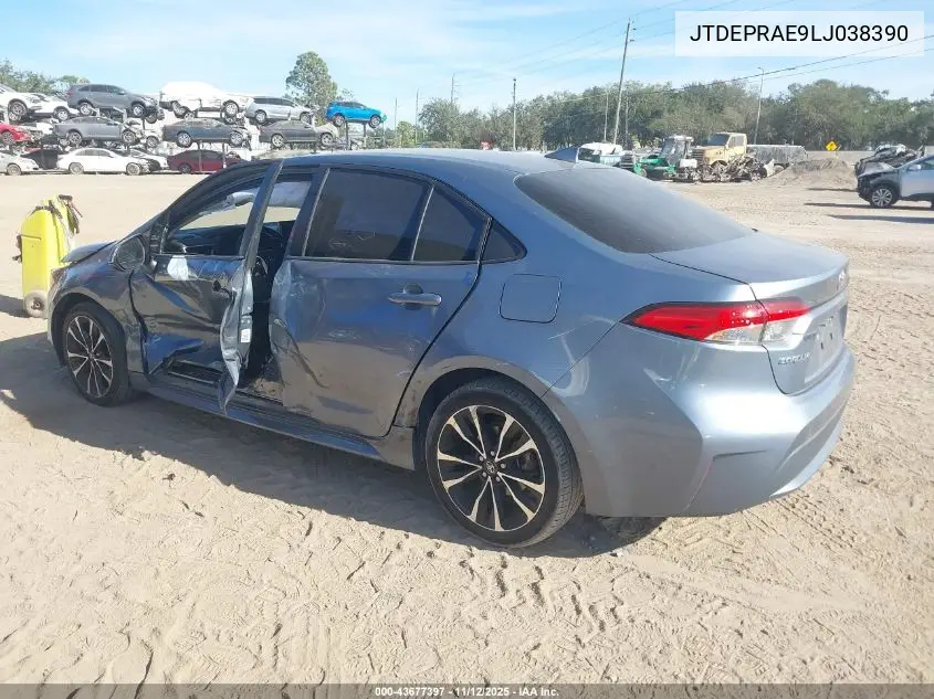 JTDEPRAE9LJ038390 2020 Toyota Corolla Le