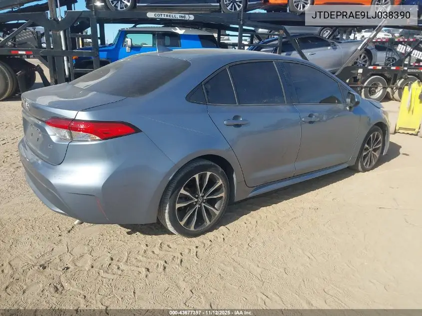 JTDEPRAE9LJ038390 2020 Toyota Corolla Le