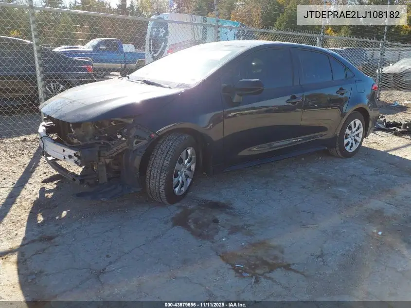 JTDEPRAE2LJ108182 2020 Toyota Corolla Le