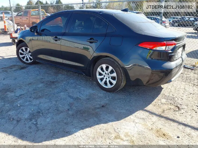 JTDEPRAE2LJ108182 2020 Toyota Corolla Le