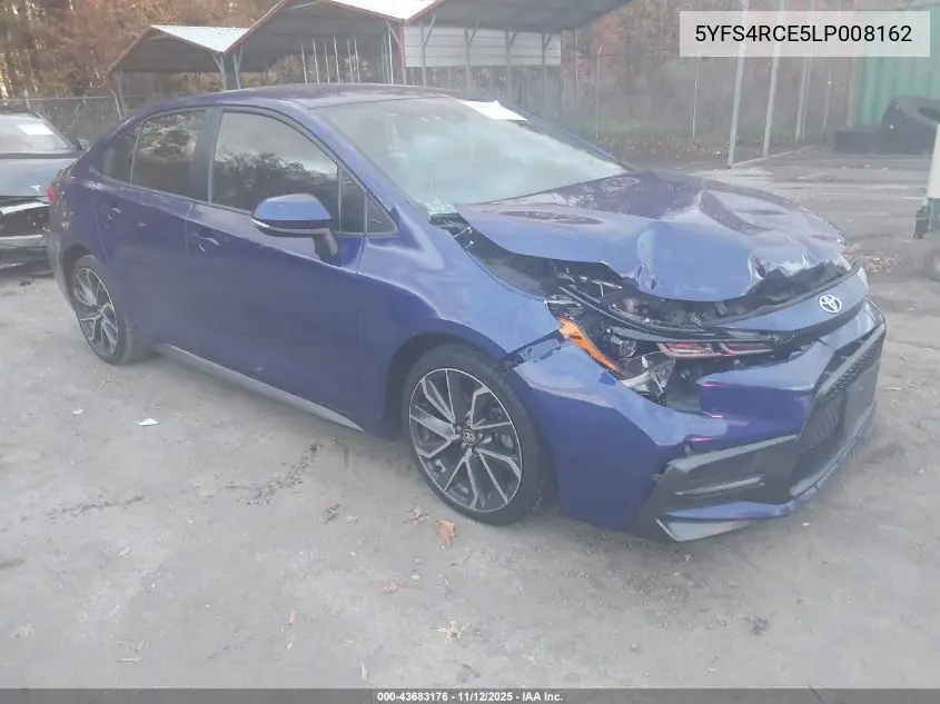 5YFS4RCE5LP008162 2020 Toyota Corolla Se