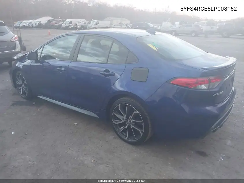 5YFS4RCE5LP008162 2020 Toyota Corolla Se