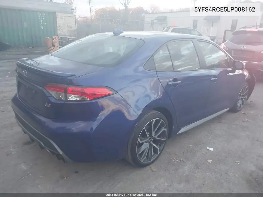 5YFS4RCE5LP008162 2020 Toyota Corolla Se