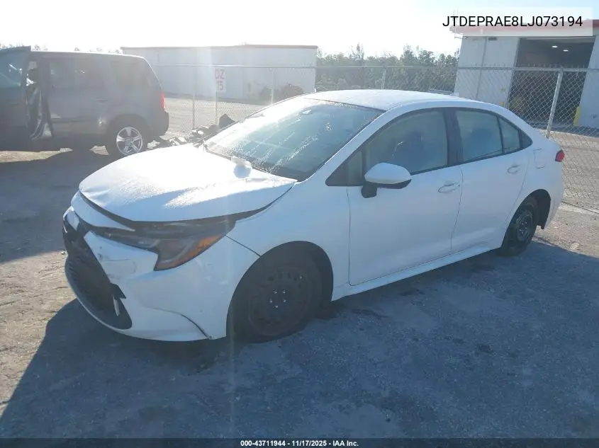 JTDEPRAE8LJ073194 2020 Toyota Corolla Le