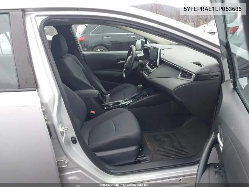 5YFEPRAE1LP053686 2020 Toyota Corolla Le