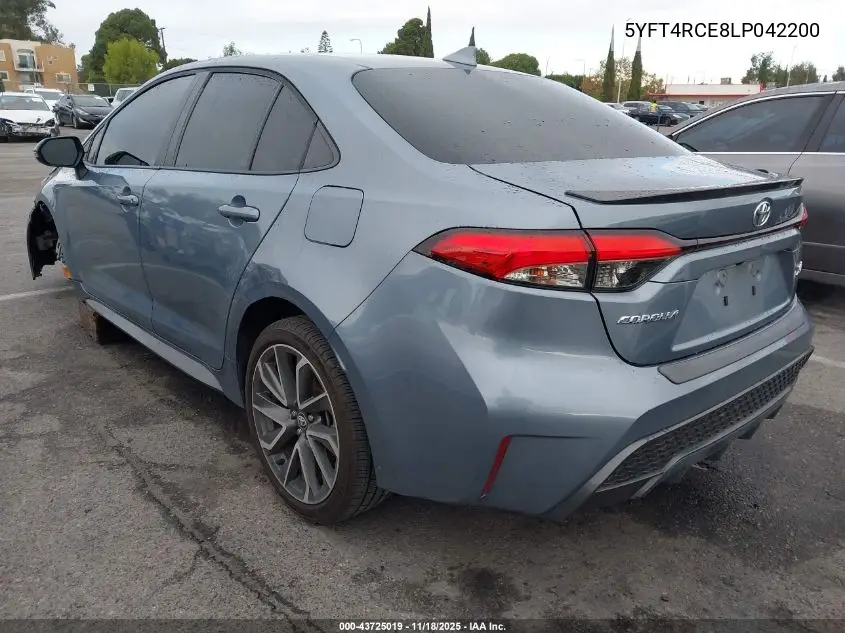 5YFT4RCE8LP042200 2020 Toyota Corolla Xse