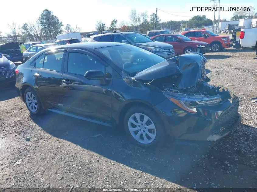 JTDEPRAE8LJ096426 2020 Toyota Corolla Le