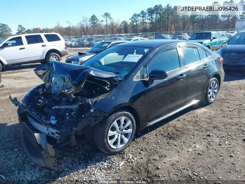 JTDEPRAE8LJ096426 2020 Toyota Corolla Le