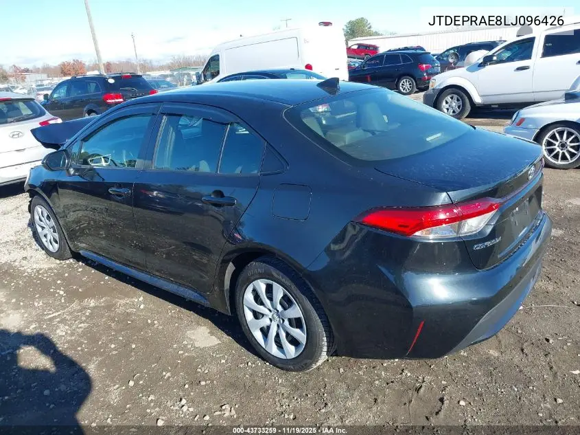JTDEPRAE8LJ096426 2020 Toyota Corolla Le