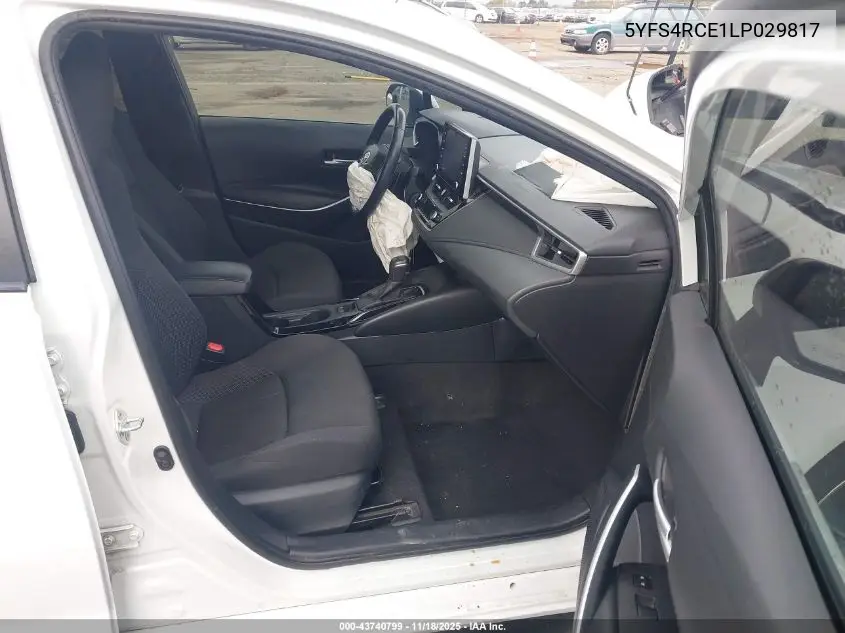 5YFS4RCE1LP029817 2020 Toyota Corolla Se