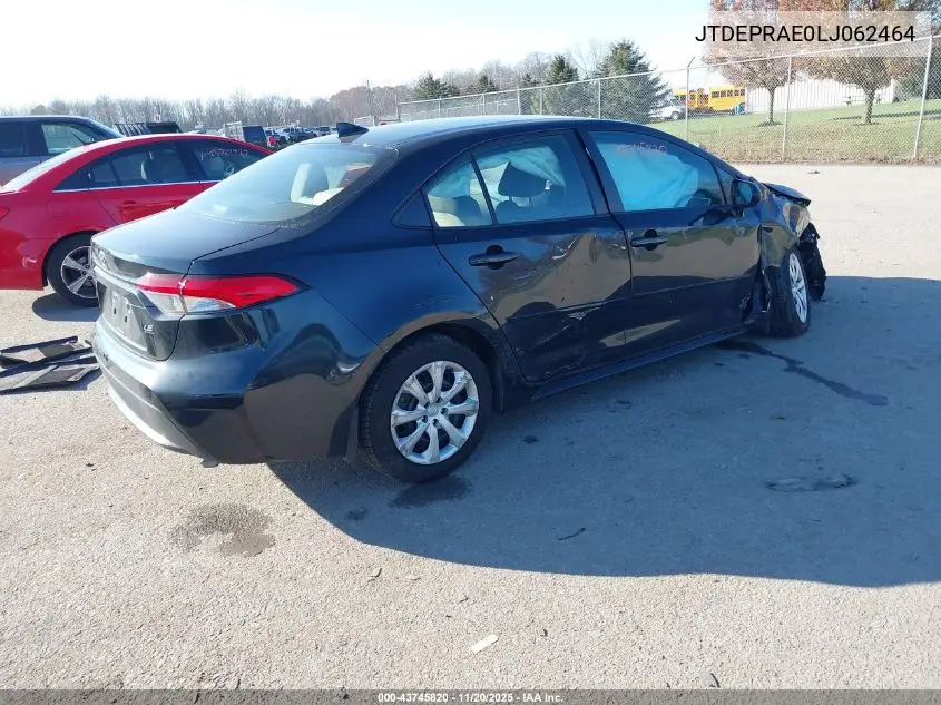 JTDEPRAE0LJ062464 2020 Toyota Corolla Le