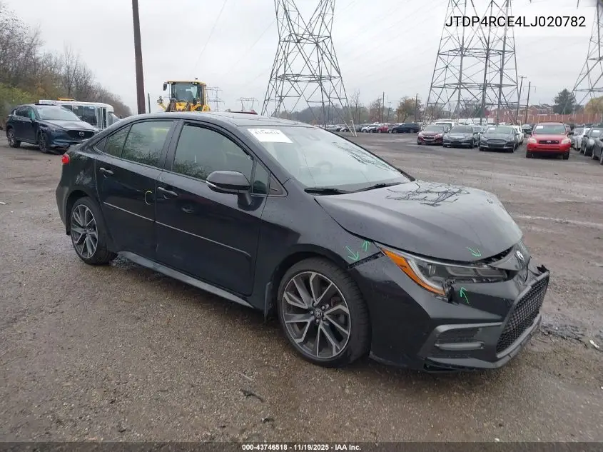 JTDP4RCE4LJ020782 2020 Toyota Corolla Se