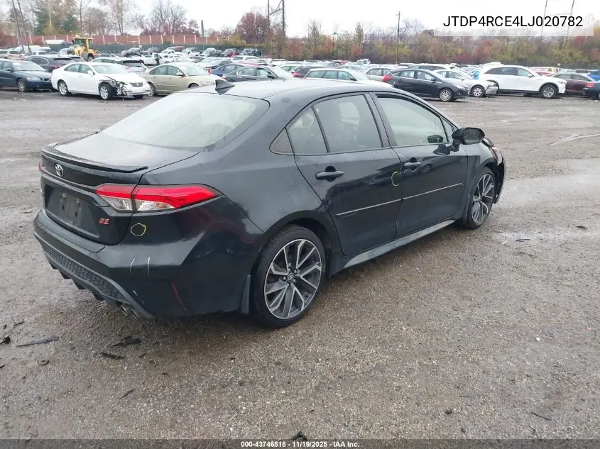JTDP4RCE4LJ020782 2020 Toyota Corolla Se
