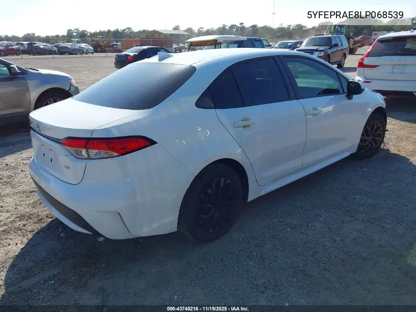 5YFEPRAE8LP068539 2020 Toyota Corolla Le