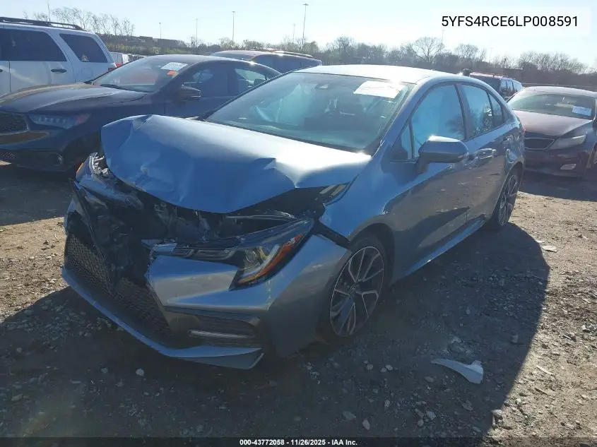 5YFS4RCE6LP008591 2020 Toyota Corolla Se